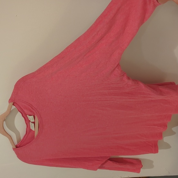 St. Tropez pink dolman 3/4 sleeve top medium - Picture 3 of 4